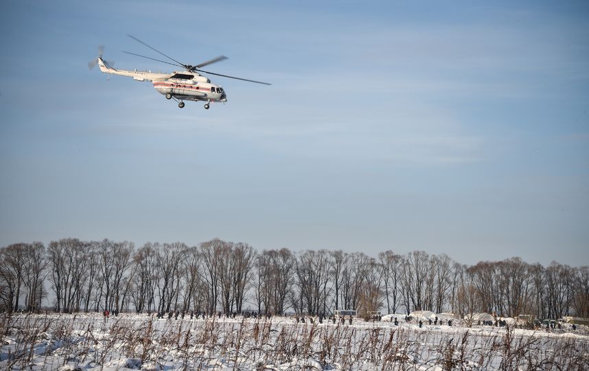 Спасательные работы на месте крушения Ан-148. Фото AFP