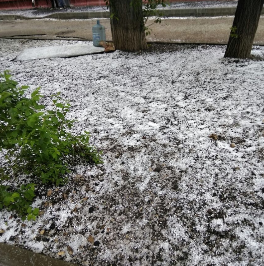 Град в Москве. Фото Instagram/meteotv