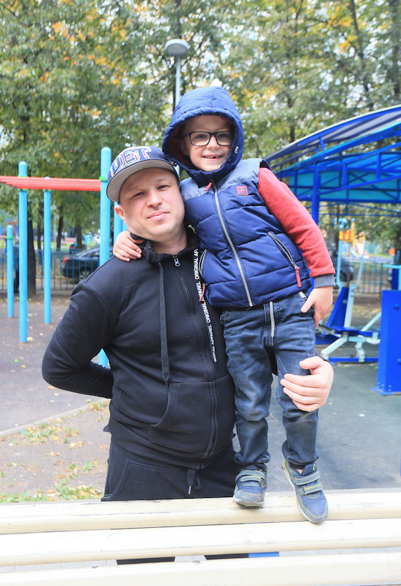 Москва с папой. Фото Василий Кузьмичёнок