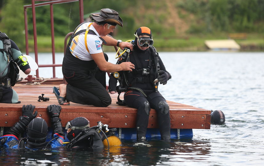 Маргарита Грачёва перед погружением. Фото Василий Кузьмичёнок