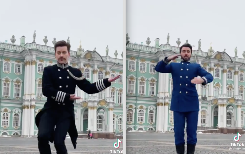 Дмитрий Репин и Николай Карпов. Фото Скриншот TikTok: @piterville