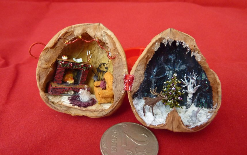 Используют орешки по-разному: кто-то – как ёлочную игрушку, кто-то ставит в шкаф любоваться. Фото предоставлено героем публикации