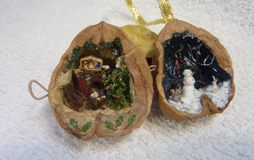 Используют орешки по-разному: кто-то – как ёлочную игрушку, кто-то ставит в шкаф любоваться. Фото предоставлено героем публикации