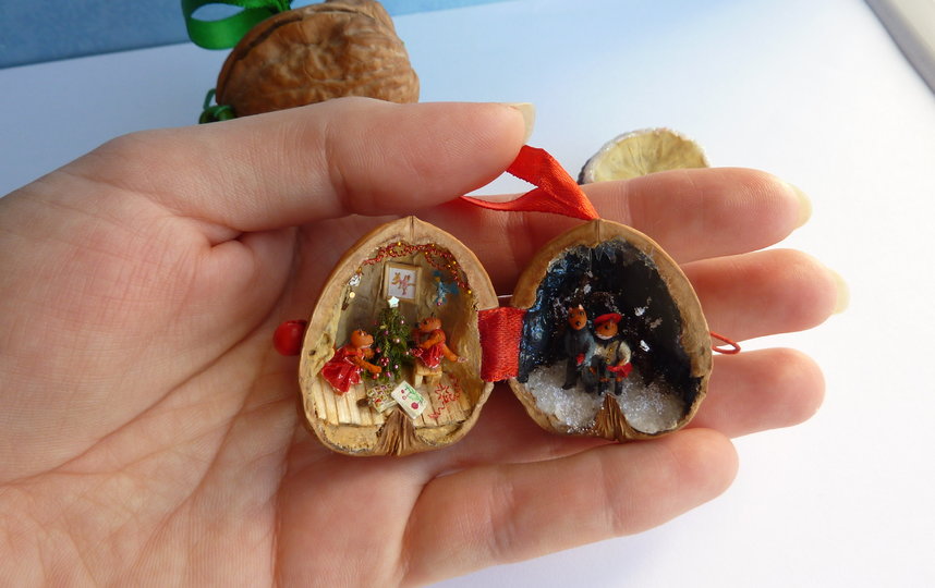 Используют орешки по-разному: кто-то – как ёлочную игрушку, кто-то ставит в шкаф любоваться. Фото предоставлено героем публикации