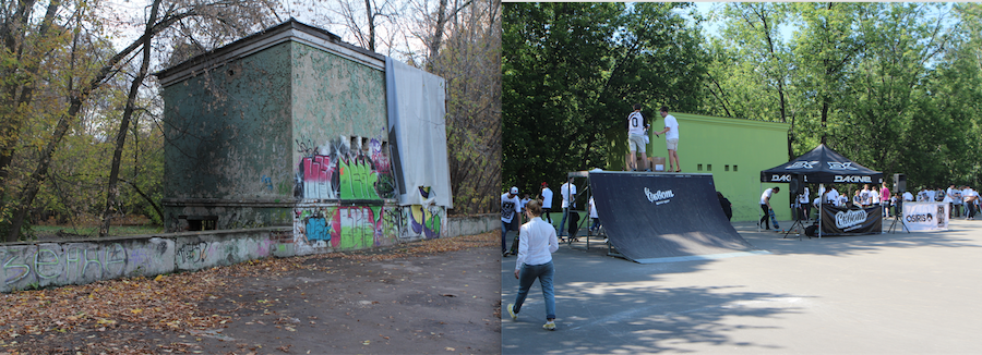 Парк "Сокольники" тогда и сейчас. Фото предоставлено Мосгорпарком
