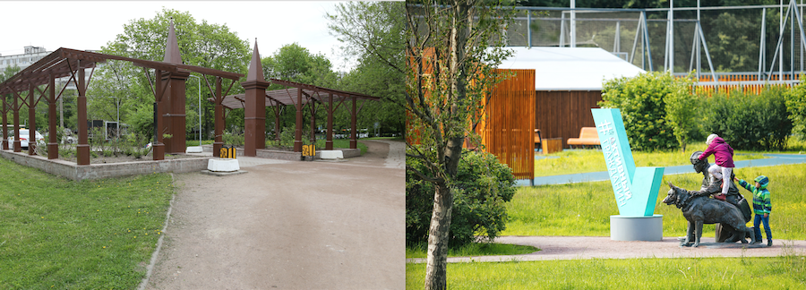 Терлецкая дубрава до и после благоустройства. Фото департамента капитального ремонта