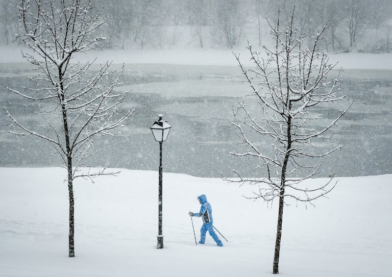 Снегопады в Москве. Фото AFP