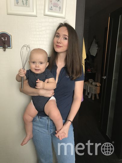 Екатерина Мокрякова с сыном Кузей. Фото Алексей Мокряков, "Metro"