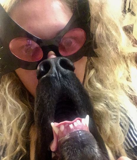 Хозяйка Полина, пёс Стефан. Фото Полина