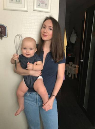 Екатерина Мокрякова с сыном Кузей. Фото Алексей Мокряков, "Metro"