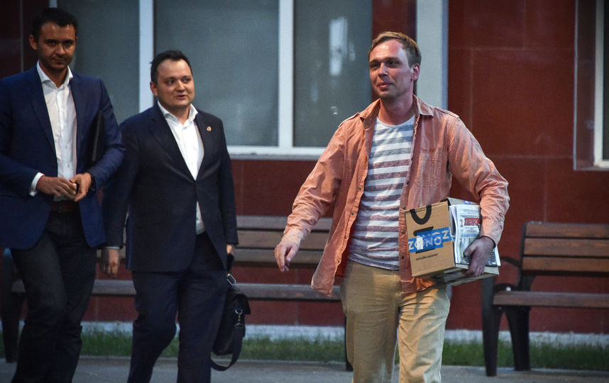 Иван Голунов после освобождения из-под домашнего ареста (архивное фото). Фото AFP