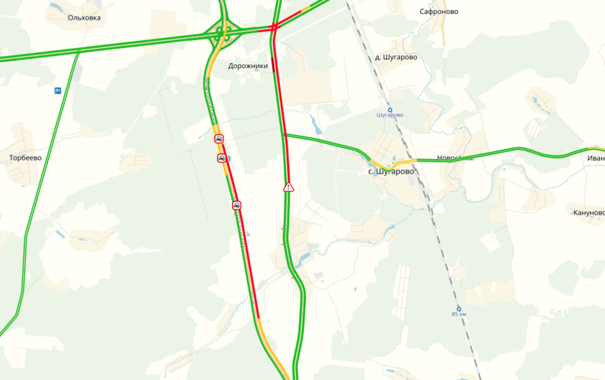 Трасса м4 перекрыта ДТП. Шугарово на м4.