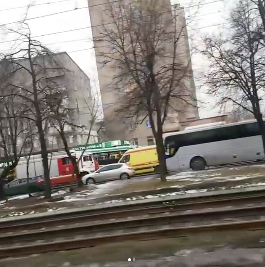 Фото с места ДТП на Сходненской в Москве. Фото Instagram/0505veronika