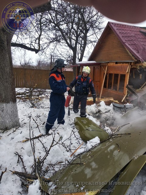 Фото с места крушения. Фото предоставлено МКУ "Центр ЧС" Коломенский городской округ