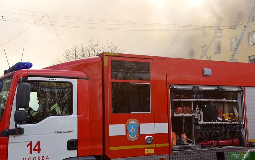 Пожар произошёл в православном храме на юго-западе Москвы. Фото Василий Кузьмичёнок
