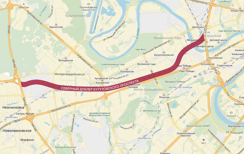 Схема будущей трассы. Фото stroi.mos.ru