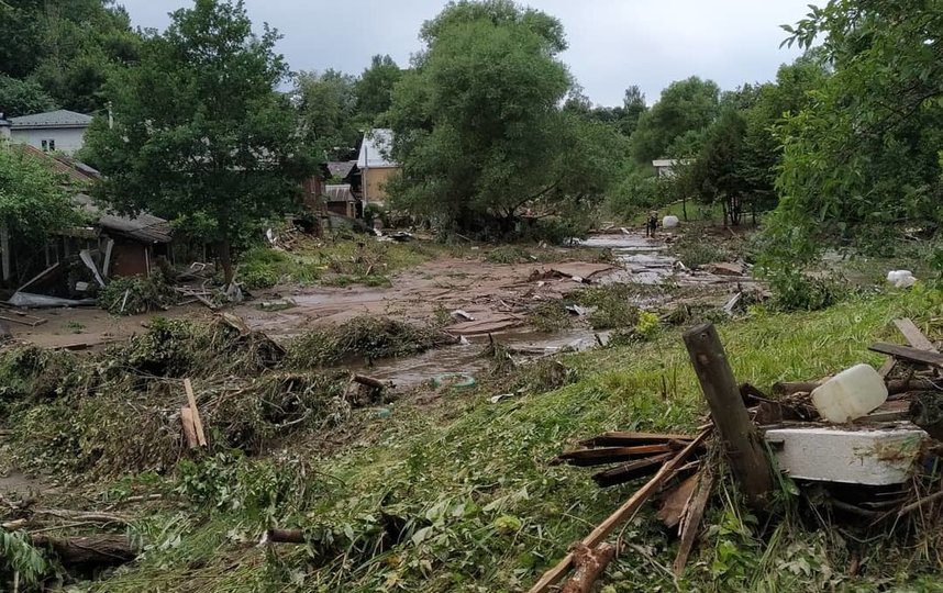 Руза после стихии. Фото скриншот https://www.instagram.com/madam_kvasova/?hl=ru