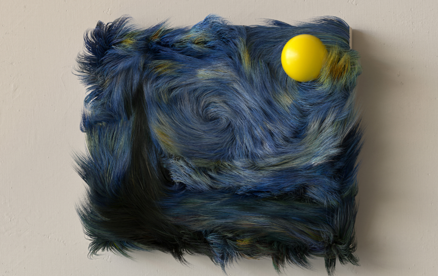 Оригинал: "Звёздная ночь" Винсента Ван Гога. Фото предоставлено Муратом Йылдырымом