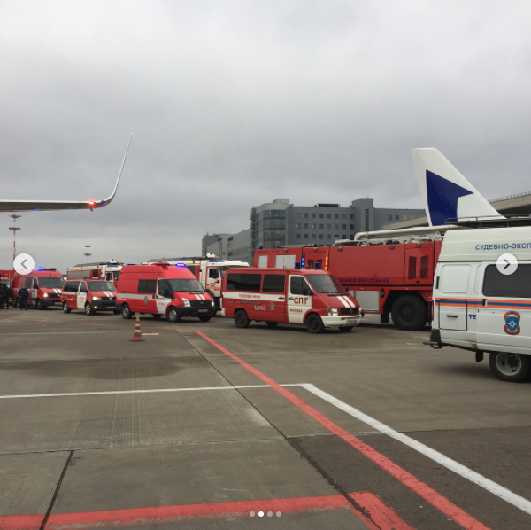 Пожар в аэропорту Внуково в Москве ликвидировали