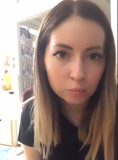 Екатерина Диденко. Фото скриншот "сторис" instagram @didenko.katerina