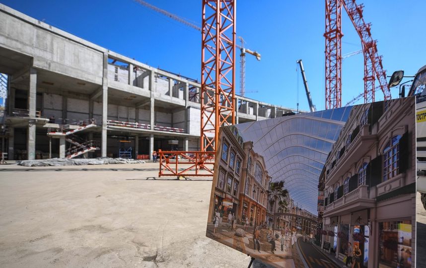 Ход строительства "Острова мечты". Фото vk.com/mossobyanin, vk.com