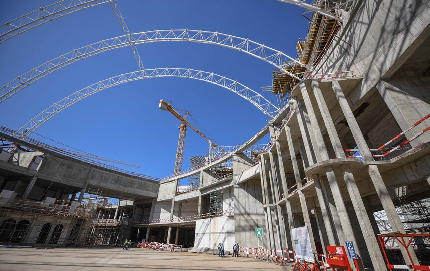 Ход строительства "Острова мечты". Фото vk.com/mossobyanin, vk.com