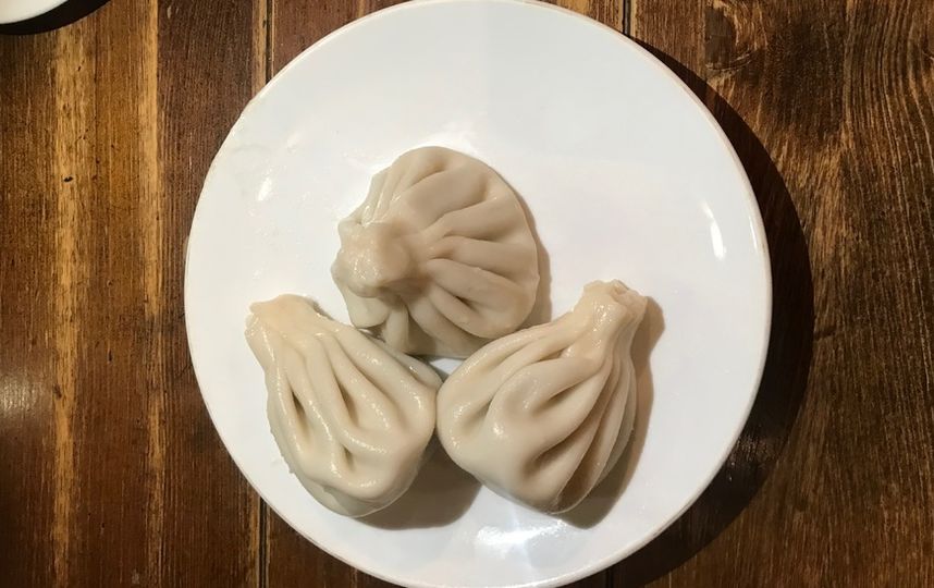 Хинкали из говядины и свинины. Фото Индира Шестакова