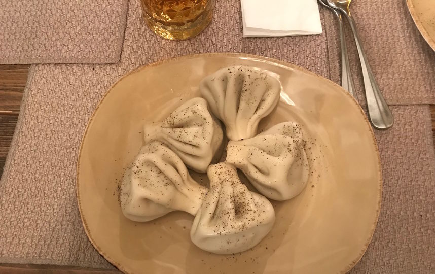 Хинкали из говядины и свинины. Фото Индира Шестакова