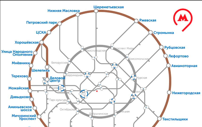 Стало известно, как будет называться второе кольцо московского метро