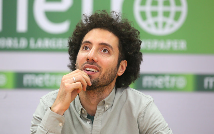 Дмитрий Романов в редакции Metro-Москва. Фото Василий Кузьмичёнок