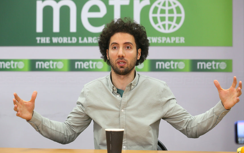 Дмитрий Романов в редакции Metro-Москва. Фото Василий Кузьмичёнок