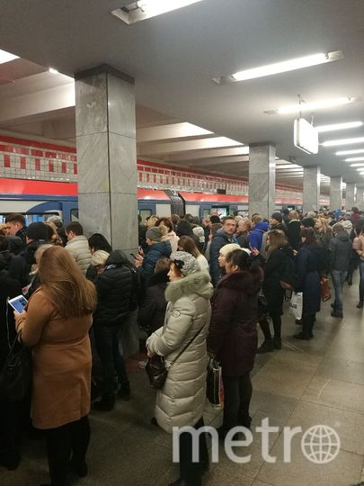 Ситуация на станции "Рязанский проспект" в 8:00 в будний день. Фото Алина Данг., "Metro"