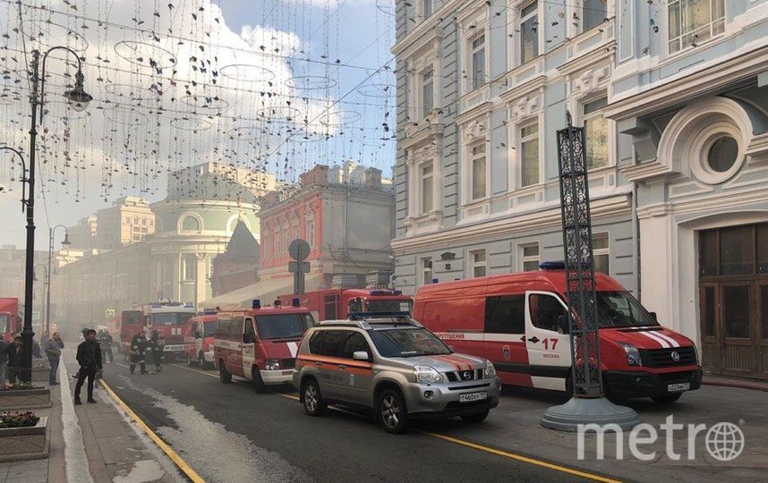 Пожар в центре Москвы. Фото Маргарита Лемешко, "Metro"
