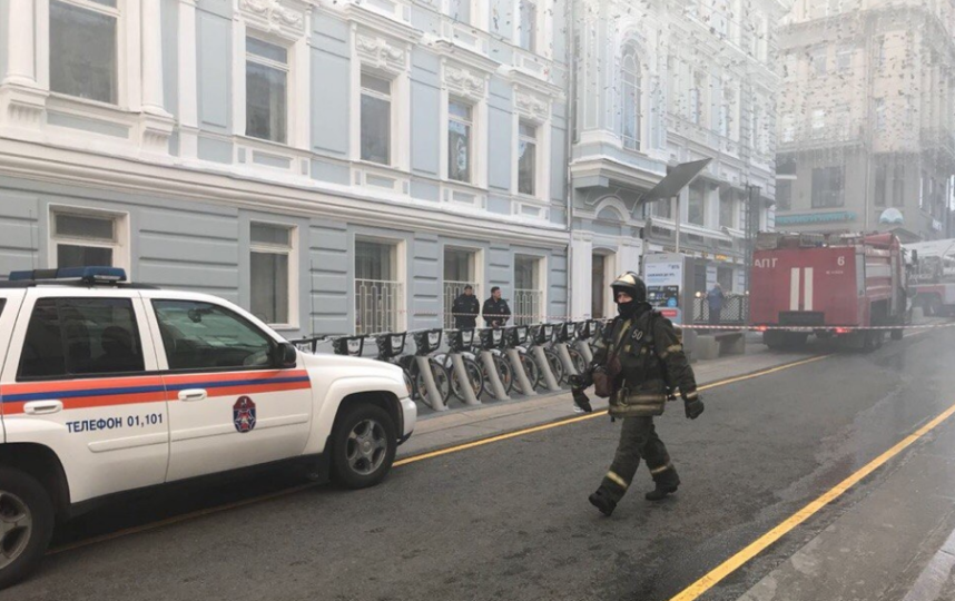 Пожар в центре Москвы. Фото Маргарита Лемешко, "Metro"