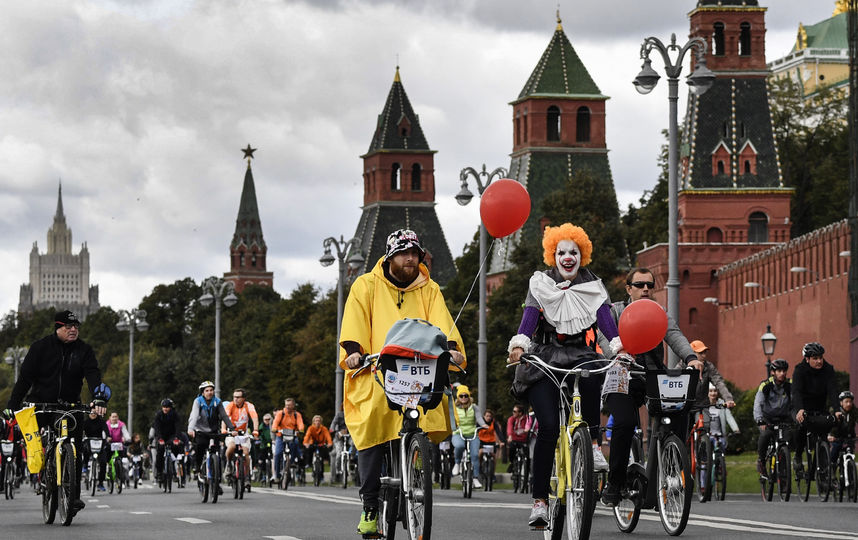 В московском велофестивале приняли участие почти 30 тысяч человек