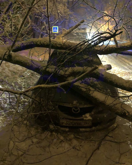 Заснеженная Москва. Фото Instagram @yakatekate