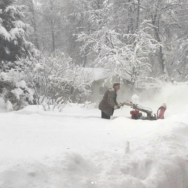 Заснеженная Москва. Фото Instagram @ovpotselyeva