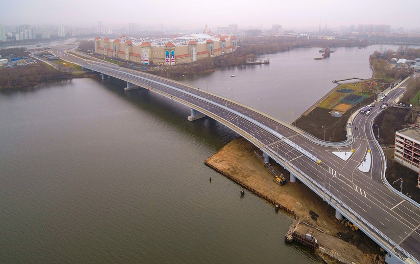 В Москве открыли автомобильный мост через Кожуховский затон