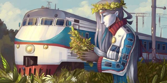 Поезд метро тоже стал одним из героев, вернее – героинь комиксов Софьи.