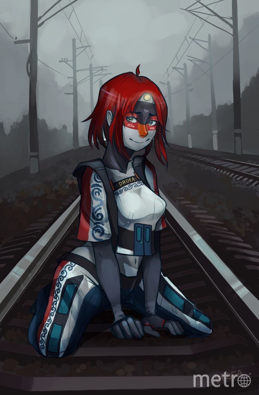 Поезд метро тоже стал одним из героев, вернее – героинь комиксов Софьи. Фото предоставлено героиней материала, "Metro"