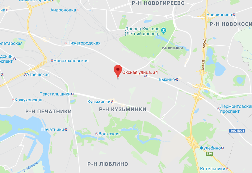 Скриншот www.google.ru/maps.