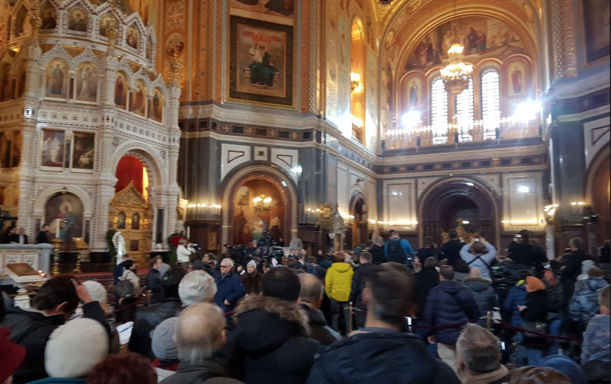 В Москве в храме Христа Спасителя проходит прощание с Юрием Лужковым. Фото Василий Кузьмичёнок