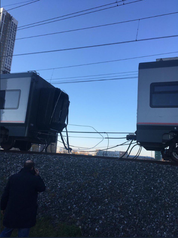 В Москве в "порвавшемся" поезде на МЦК не было пассажиров
