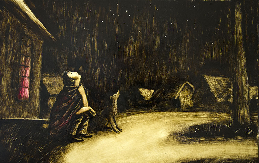 Рисунки Игоря Шаймарданова. "Бессонница". Фото предоставлены Государственным музеем имени А.С. Пушкина