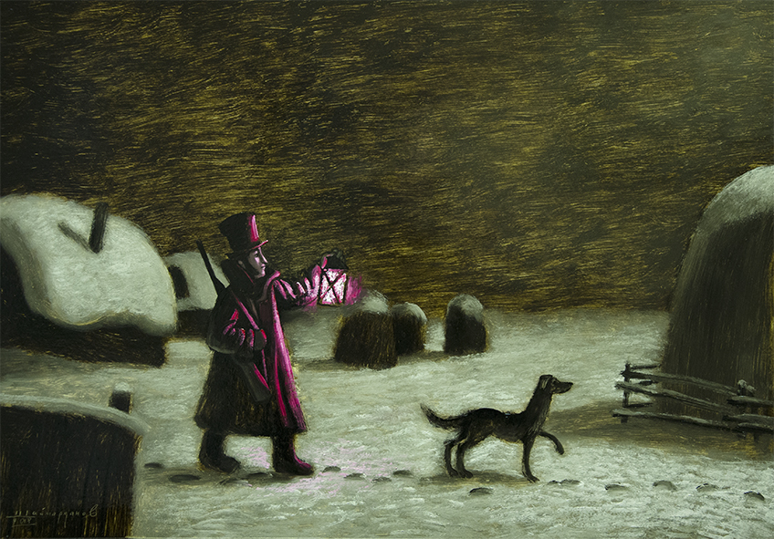 Рисунки Игоря Шаймарданова. "Ночной дозор". Фото предоставлены Государственным музеем имени А.С. Пушкина