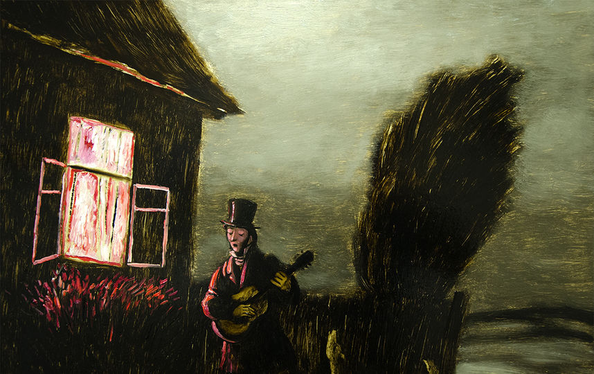 Рисунки Игоря Шаймарданова. "Жестокий романс". Фото предоставлены Государственным музеем имени А.С. Пушкина