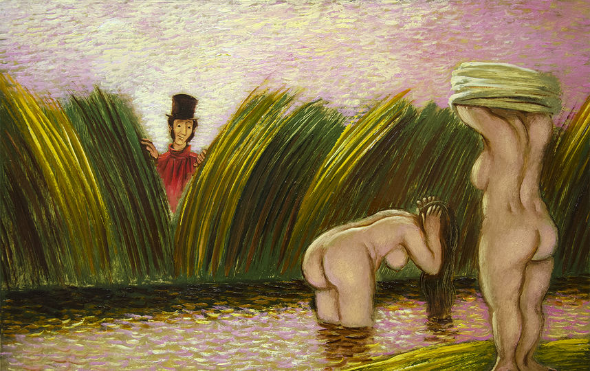 Рисунки Игоря Шаймарданова. "В рабочий полдень". Фото предоставлены Государственным музеем имени А.С. Пушкина