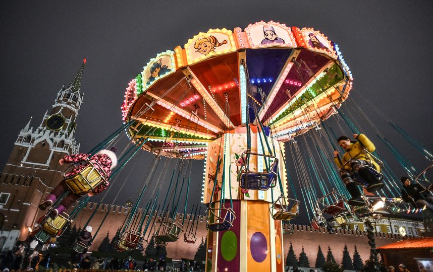 В ожидании Нового года Москва превратилась в настоящую сказку. Фото AFP