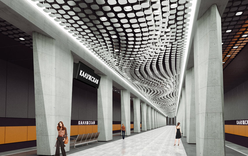 Станция "Воронцовская" (рабочее название "Калужская"). Здесь будет переход на Калужско-Рижскую линию. Фото stroi.mos.ru