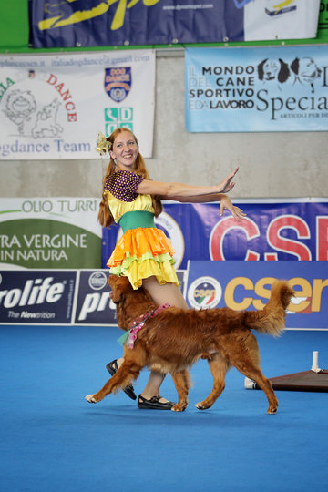 Соревнования по танцам с собакой. Фото все фото предоставлены РКФ и Полиной Ильиной